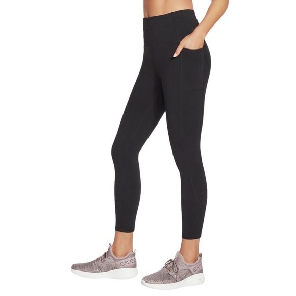 Skechers Pants - Skechers Women’s X-Large Black Athleisure Go Walk High Waisted 7/8 Leggi…
